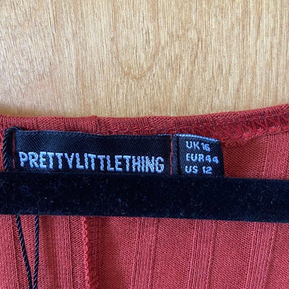 DONATED–PLT Plus | Ribbed Tortoise Shell Bodycon Dress - Picture 3 of 9